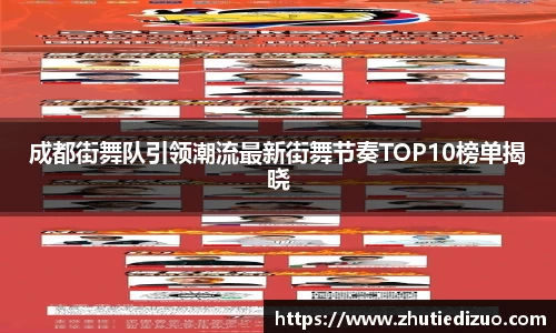 成都街舞队引领潮流最新街舞节奏TOP10榜单揭晓